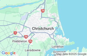Map of Christchurch