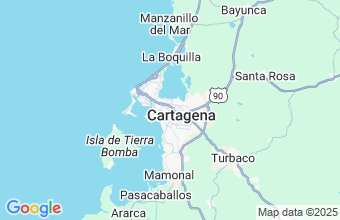 Map of Cartagena