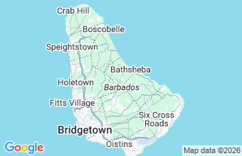 Map of Barbados