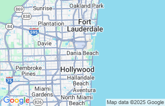 Map of Dania Beach