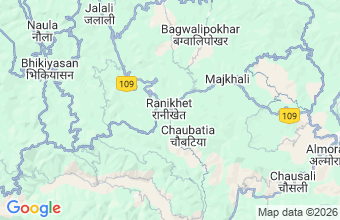 Map of Ranikhet