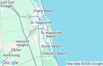 Map of St Augustine Beach