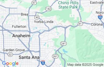 Map of Anaheim Hills