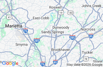 Map of Sandy Springs