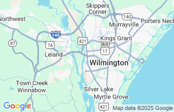 Map of Wilmington
