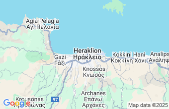 Map of Heraklion