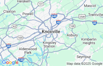 Map of Knoxville