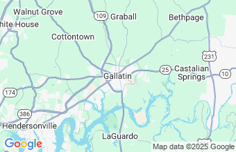 Map of Gallatin