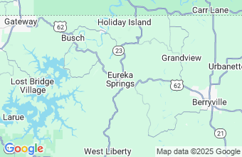 Map of Eureka Springs