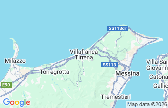 Map of Villafranca Tirrena