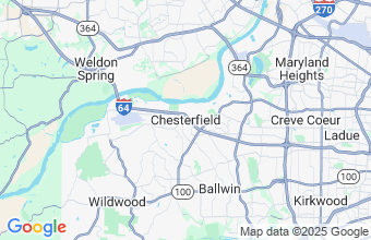 Map of Chesterfield