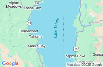 Map of Lake Tahoe
