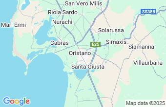 Map of Oristano