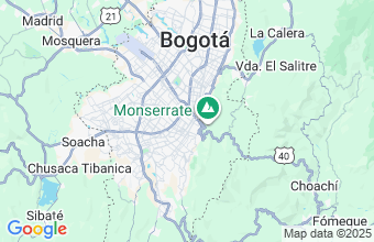Map of Bogota D.C