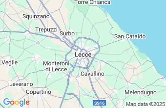 Map of Lecce
