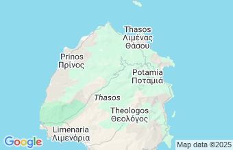 Map of Thassos Island