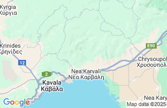 Map of Kavala