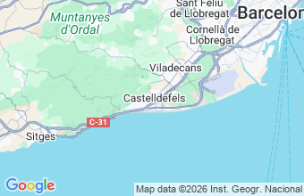 Map of Castelldefels