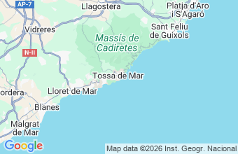 Map of Tossa De Mar