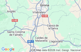 Map of Riudellots De La Selva