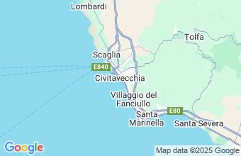 Map of Civitavecchia