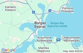 Map of Burgas