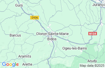 Map of Oloron-Sainte-Marie