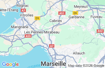 Map of Septemes-Les-Vallons