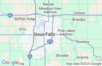 Map of Sioux Falls