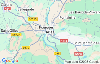 Map of Arles