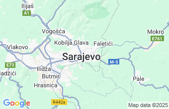 Map of Sarajevo