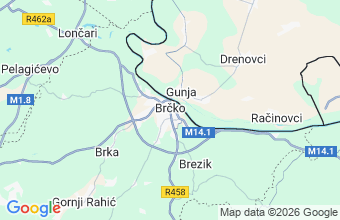 Map of Brcko District - BIH