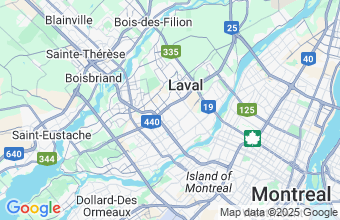 Map of Laval