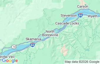 Map of N. Bonneville