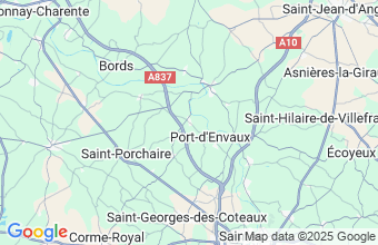 Map of Crazannes