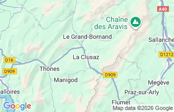 Map of La Clusaz