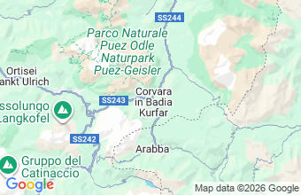 Map of Corvara In Badia