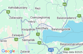 Map of Keszthely