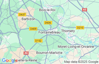 Map of Fontainebleau