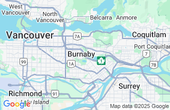 Map of Burnaby