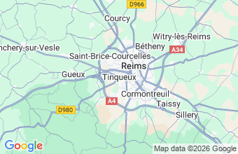 Map of Tinqueux