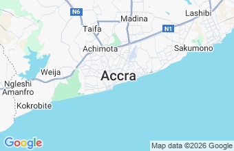 Map of Accra
