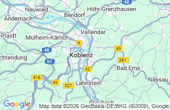 Map of Koblenz