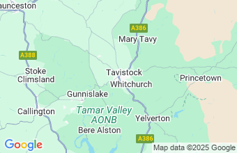 Map of Tavistock Devon