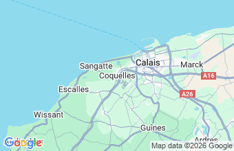 Map of Coquelles Calais