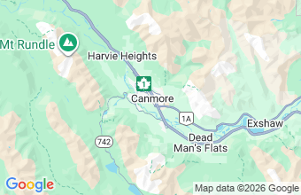Map of Canmore