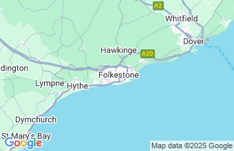Map of Folkestone