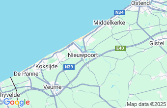 Map of Nieuwpoort
