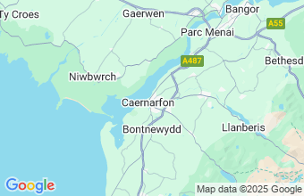 Map of Caernarfon