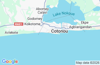 Map of Cotonou
